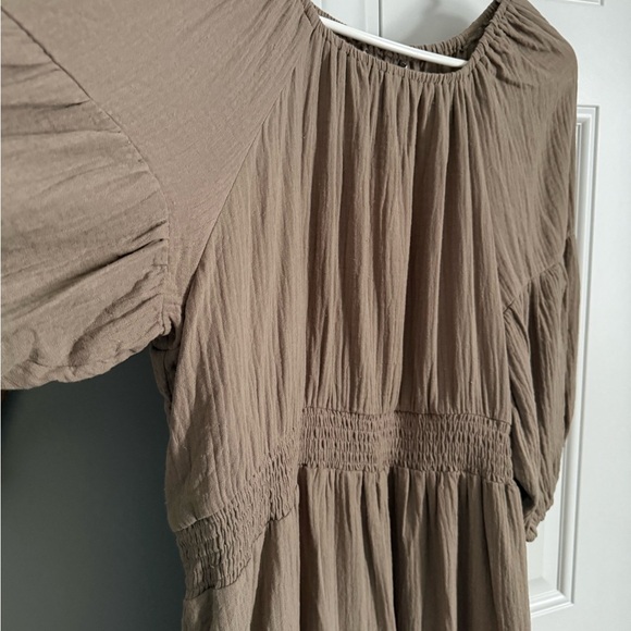 Chic Taupe Maxi Dress - Picture 2 of 2